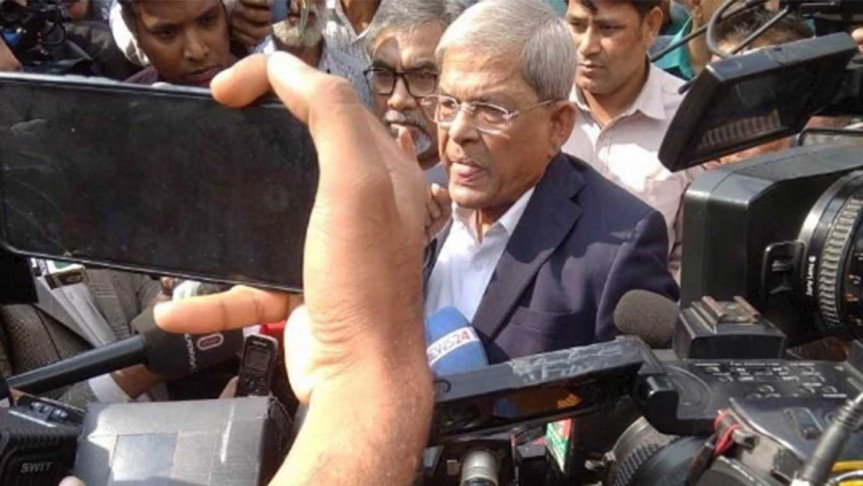 আজও অফিসে প্রবেশ করতে দেয়নি পুলিশ বিএনপি মহাসচিবকে 
