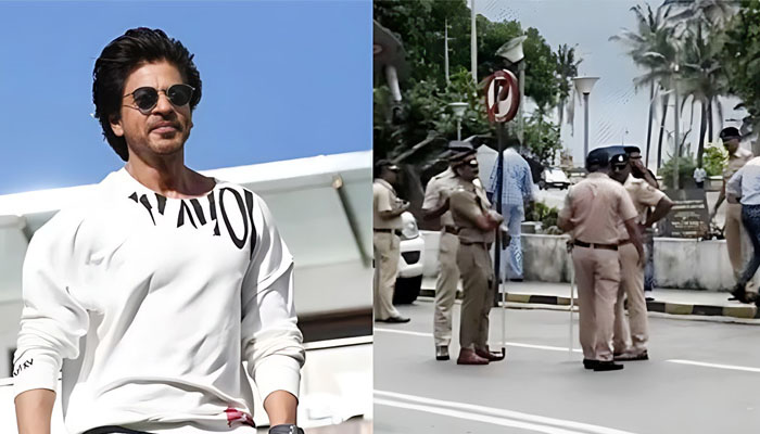 পুলিশ দিয়ে সামাল দেওয়া হল পরিস্থিতি শাহরুখের বাড়ির সামনে বিক্ষোভ, 