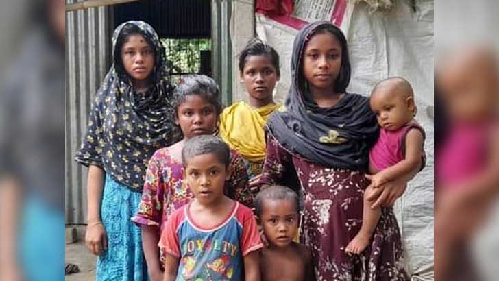  অসহায় ৭ সন্তান , বাবা কারাগারে মা কবরে