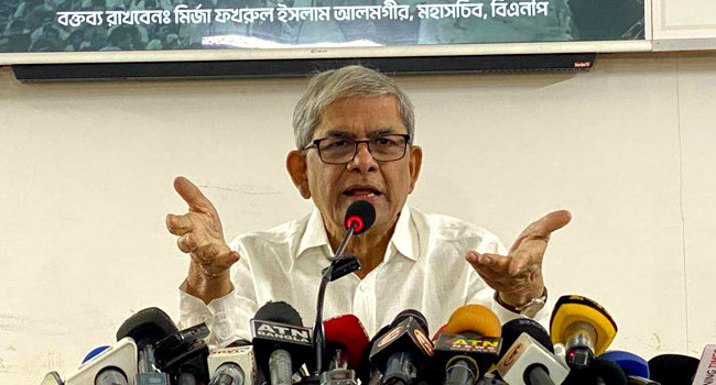 জনগণ  বিজয় লাভ করবেই এক দফা দাবির আন্দোলনে : মির্জা ফখরুল