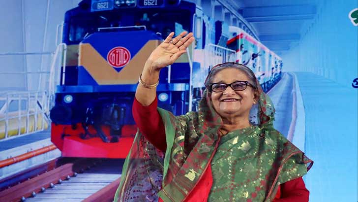 রেল চলাচল উদ্বোধন করলেন  পদ্মা সেতুতে প্রধানমন্ত্রী