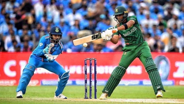 বাংলাদেশ ২৫৭ রানের লক্ষ্য দিলো রিয়াদে ভর করে ভারতকে 