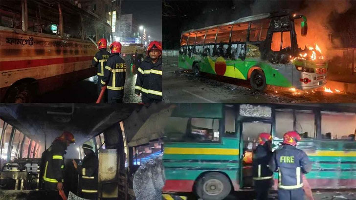 ফুটেজ দেখেও শনাক্ত হচ্ছে না অপরাধী ঢাকায় ৭৪ বাসে অগ্নিসংযোগ, 