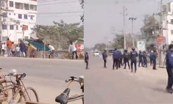 বিএনপি-পুলিশ সংঘর্ষ আড়াইহাজারে , আহত ২০
