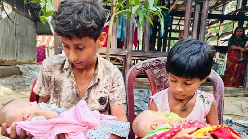 নবজাতক দুই বোন নিয়ে দিশেহারা ভাই, মা নেই আবার রাজনৈতিক মামলায় কারাগারে বাবা