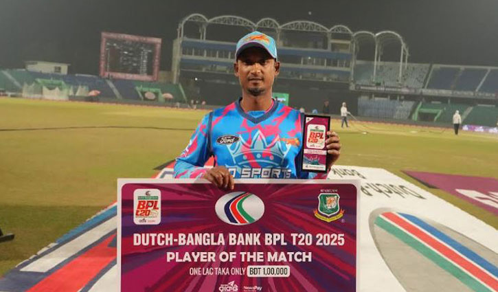 নাঈম এক যুগ পর  ম‌্যাচ সেরা, সুযোগ দেওয়ায় ফ্রাঞ্চাইজিকে ধন‌্যবাদ