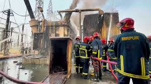  ২ ঘণ্টা পর নিয়ন্ত্রণে আমিনবাজারে পাওয়ার গ্রিডের আগুন