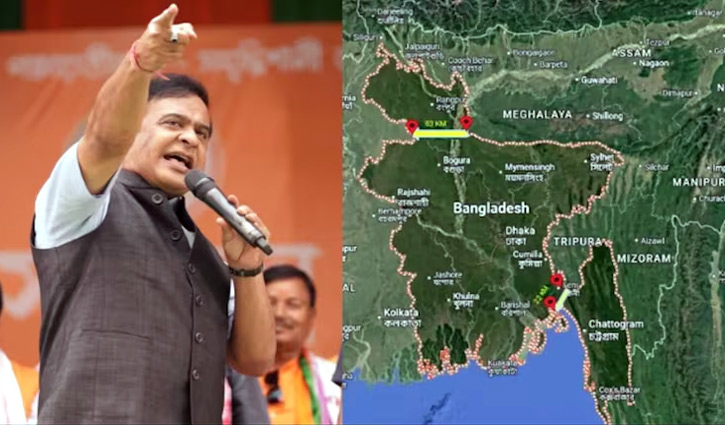 আসামের মুখ্যমন্ত্রীর বাংলাদেশের মানচিত্র শেয়ার করে বিতর্কিত মন্তব্য 