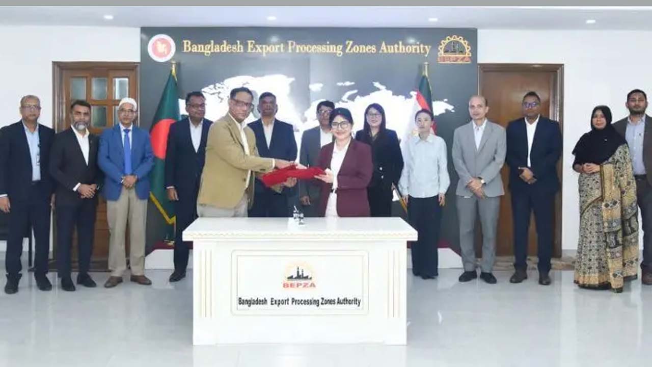  চীনা কোম্পানির ১৬.৩৪ মিলিয়ন ডলার বিনিয়োগ বেপজা অর্থনৈতিক অঞ্চলে