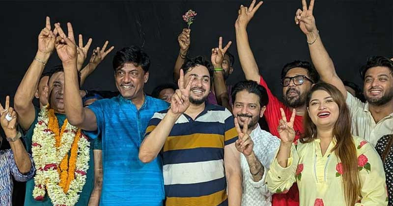  বাংলাদেশ  চলচ্চিত্র শিল্পী সমিতির সভাপতি শিবা শানু, সাধারণ সম্পাদক জয় চৌধুরী