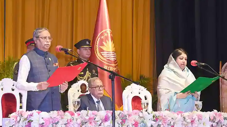 সাহাবুদ্দিন ২২তম রাষ্ট্রপতি হিসেবে শপথ নিলেন 