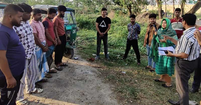 কেরানীগঞ্জে ভ্রাম্যমান আদালতে ১৫দিনের কারাদণ্ড ৫ মাদকসেবীর 